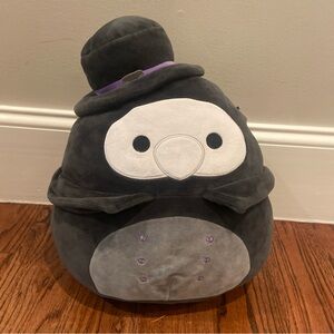Cute Black and Gray Penguin Plush with Hat Squishmallow Plaque Doctor Aldron